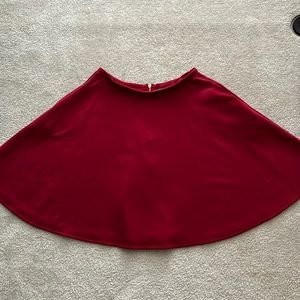 Burgundy Red Skirt